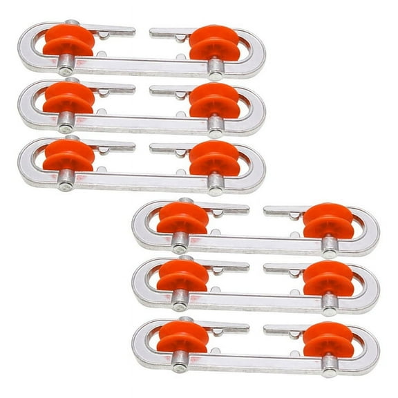 6 Pcs Clothesline Spreader, Aluminium Heavy Duty Outdoor Clothes Line Separator Pulley for Heavy Loads and Clothesline