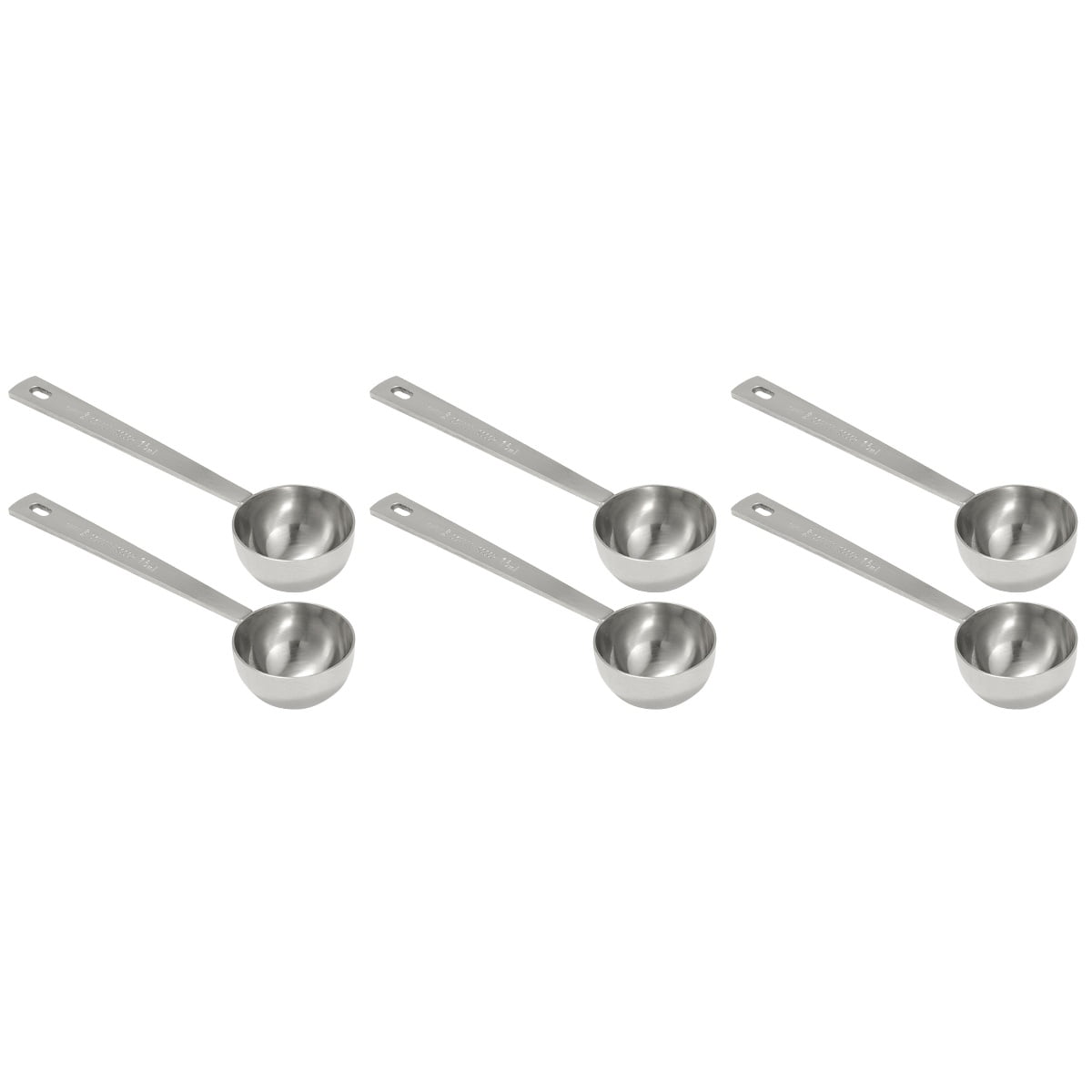 6 Pcs Coffee Measuring Spoon Scale Scoop Small Scoops for Canisters