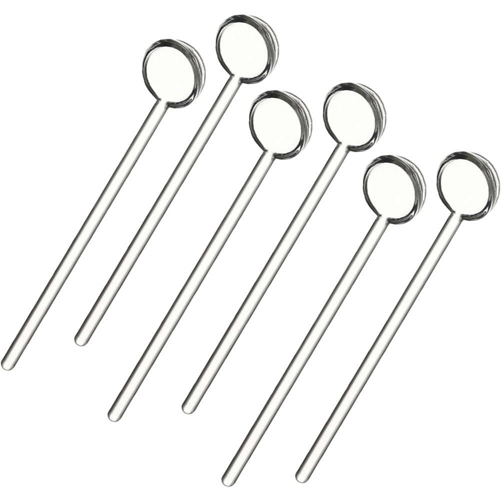 6 Pcs Coffee Spoons Honey Tea Stirrer Espresso Whisk Glass Mixing Cake