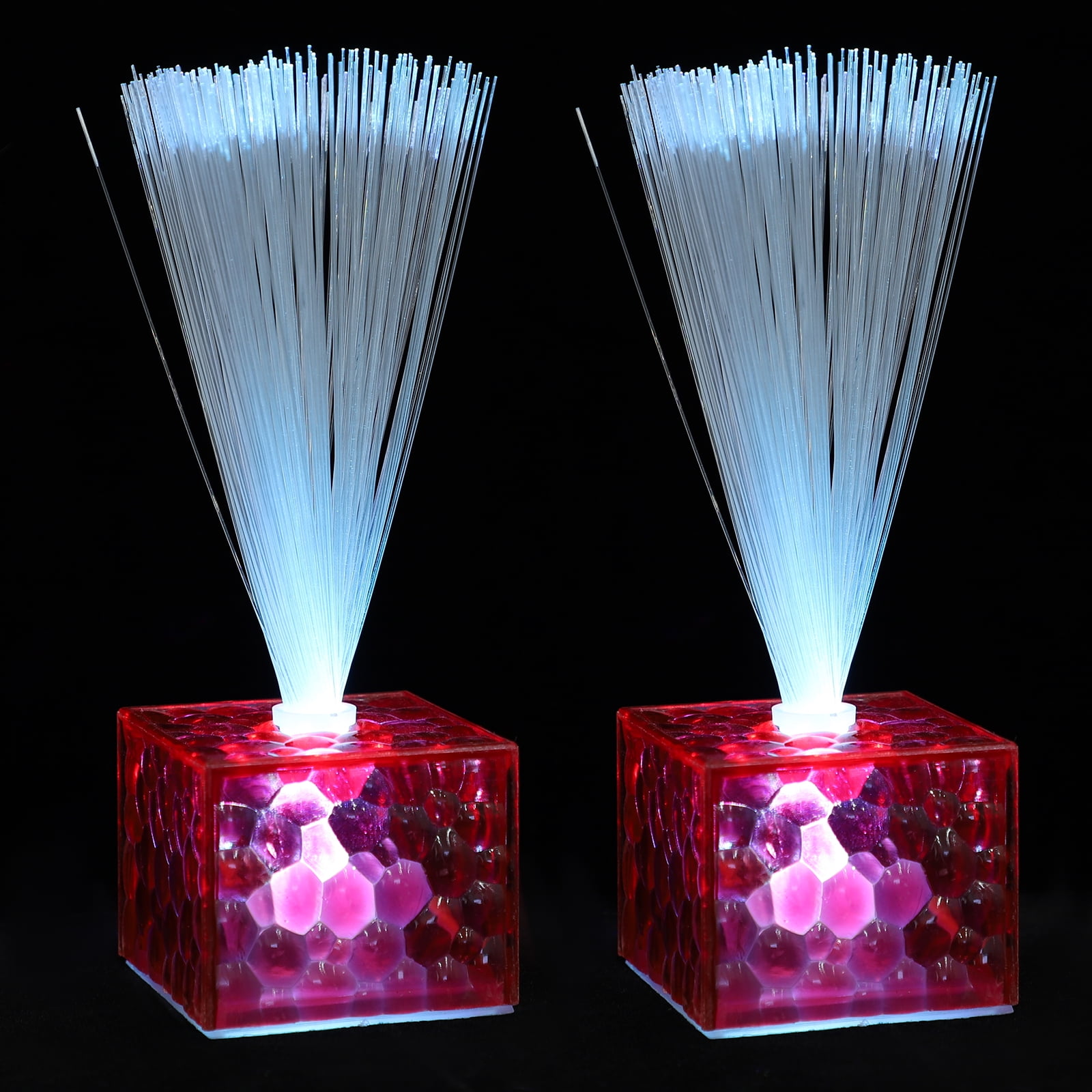 6 Pcs Colorful Fiber Optic Lights Toys Children’s Wands for Battery