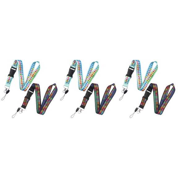 6 Pcs Convenient Card Lanyards Anti-lost Phone Strings Decorative Phone Straps Camera Accessory