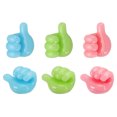 thumbnail image 1 of 6 Pcs Cord Holders Cable Clips Nightstand Wire Organizer Desk Blue, Green, Pink, 1 of 6