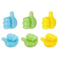 thumbnail image 1 of 6 Pcs Cord Holders Cable Clips Nightstand Wire Organizer Desk Blue, Green, Yellow, 1 of 6