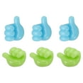 thumbnail image 1 of 6 Pcs Cord Holders Cable Clips Nightstand Wire Organizer Desk Blue, Green, 1 of 6