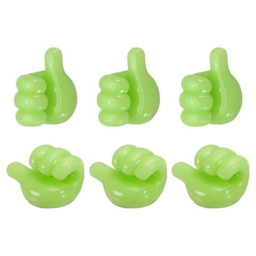 6 Pcs Cord Holders Cable Clips Nightstand Wire Organizer Desk Green