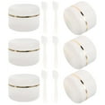 thumbnail image 1 of 6 Pcs Travel Cosmetic Bottles and Cream Containers Set for Face Lotion, Buttercream, , Portable Jars Holder, 1 of 6