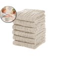 thumbnail image 1 of 6 Pcs Cotton Face Towels 11.8x11.8" Absorbent Soft Washcloths for Face and Travel – Beige, 1 of 7
