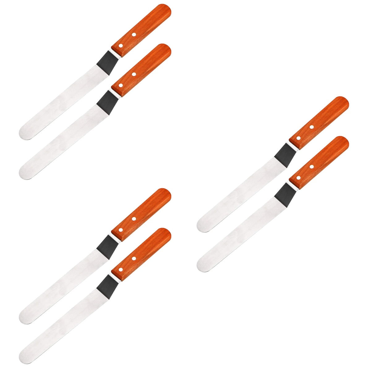 6 Pcs Cream Spatula Peanut Butter Spatula Kitchen Scraper Baking Equipment Pastry Cheese Scraper