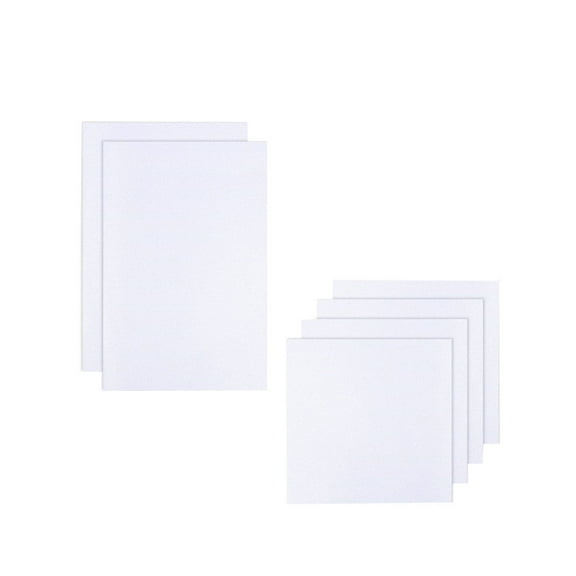 BESTOYARD 6Pcs Cross Stitch Cloth White Embroidery Fabric Soft Durable Needlework Material for Sewing DIY