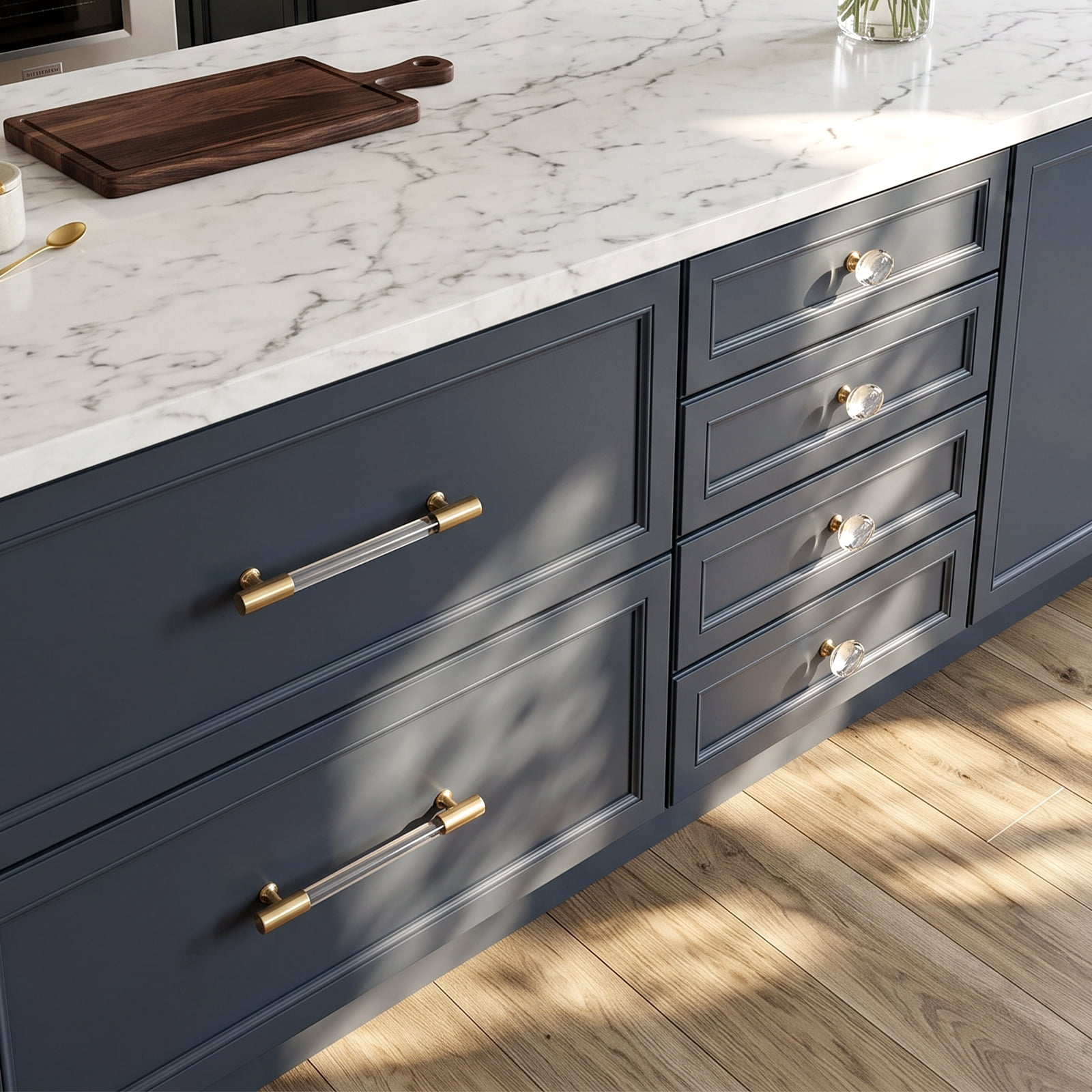 acrylic and gold dresser knobs bridal gown