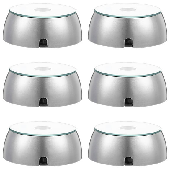 ifundom LED Light Base for Crystal Art Display and Acrylic Decorations, 6 Pieces, Bright LED Lighting Stand
