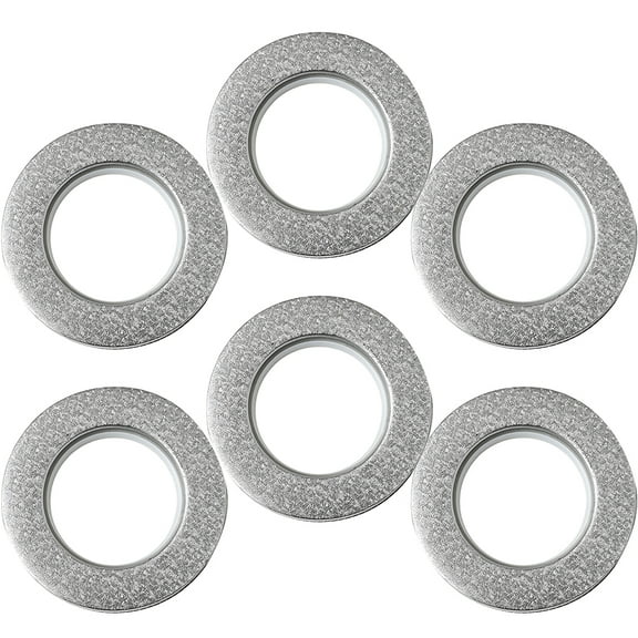 ifundom 6Pcs Reusable Plastic Drapery Grommets for Curtains Perfect for Pleated Style