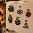 thumbnail image 1 of 6 Pcs DIY Halloween Pearl Diamond Art Painting Fridge Magnet,Pearl Art Magnetic Sticker Craft Kit for Adults & Beginners, Refrigerator Whiteboard Kitchen Home Decor & Spooky Gift,C, 1 of 5