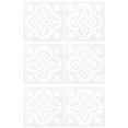 thumbnail image 1 of 6 Pcs DIY Painting 30X30cm Vintage Flower Pattern Stencils Template for Tile Wall Floor Furniture Painting Decorative, 1 of 5