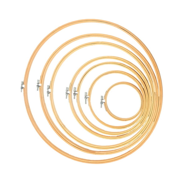 BESTOYARD Embroidery Rings Cross Stitch Fixing Frame 6Pcs 10In To 24In