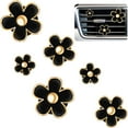 thumbnail image 1 of 6 Pcs Daisy Flower Air Vent Clip Accessories Air Conditioning Outlet Clip Car Air Freshener Dashboard Accessories Charm Car Inter Decor(2.5 cm, 3 cm, 3.3 cm,Black), 1 of 13