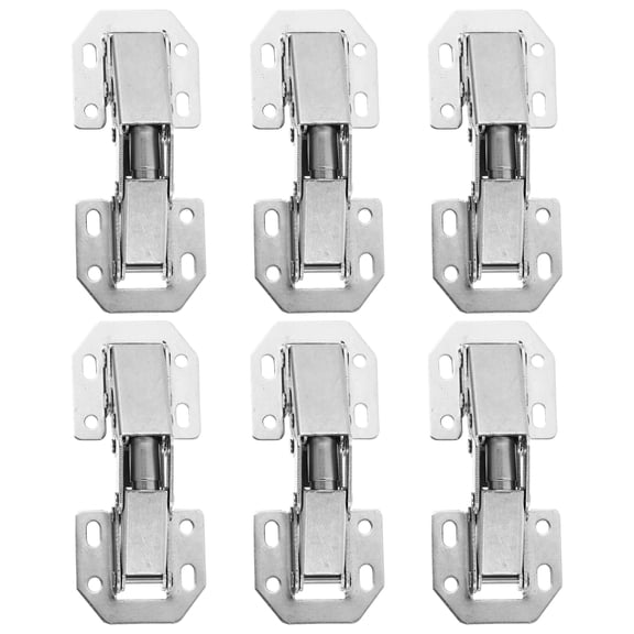 6- .14 Inch Steel Hydraulic Soft Close Door Hinges, Easy Installation, No Drilling Required for Kitchen Cabinets & Home Use
