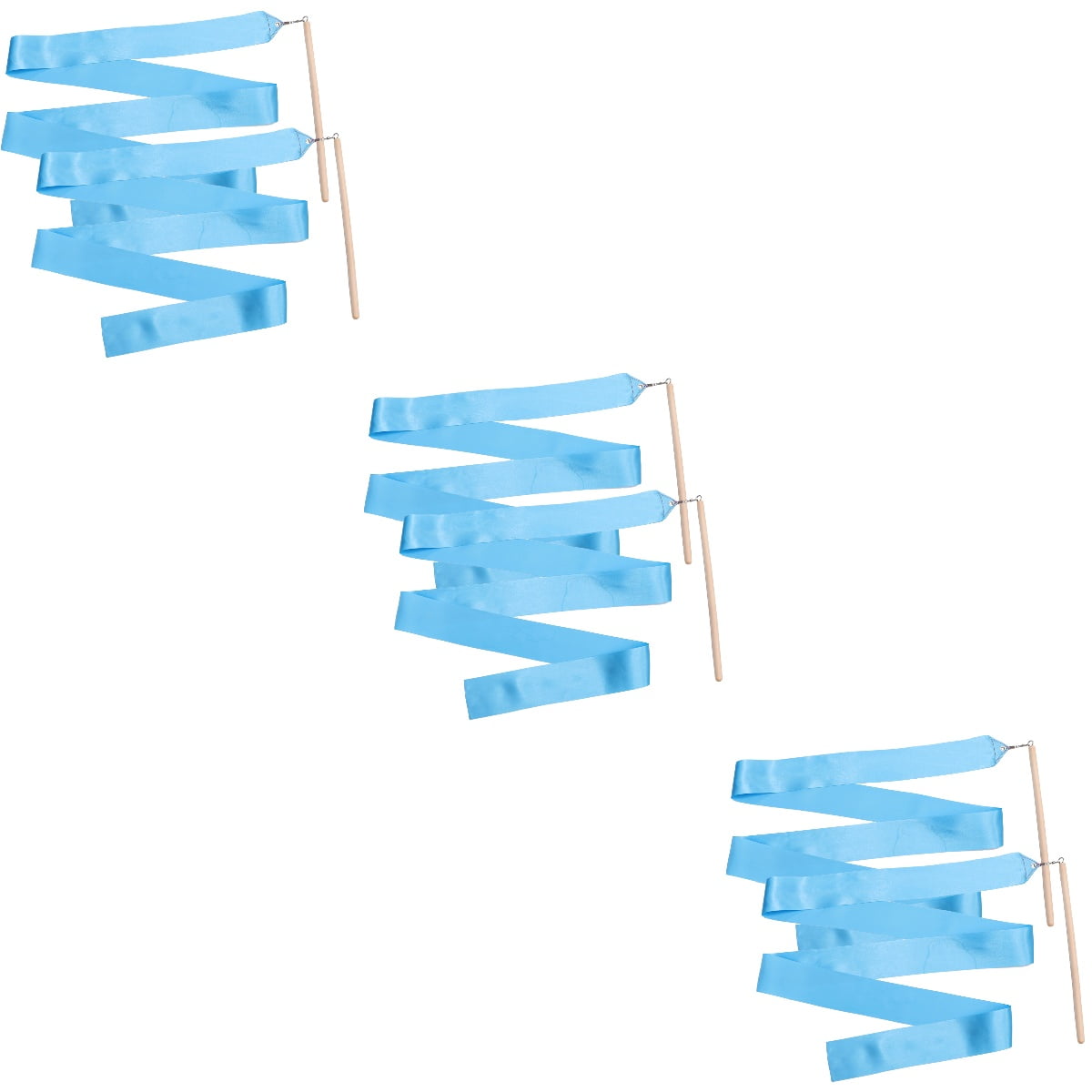 6 Pcs Dance Ribbon Streamer Dancing Silk Kids Streamers No Knot Aldult