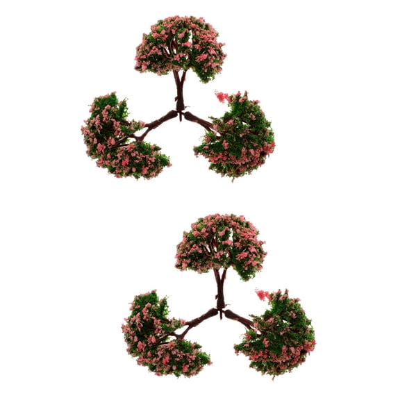 6 Pcs Decor Models Artistic Creation Good Gifts Miniature Tree Faux Simulation Micro Landscape Artificial