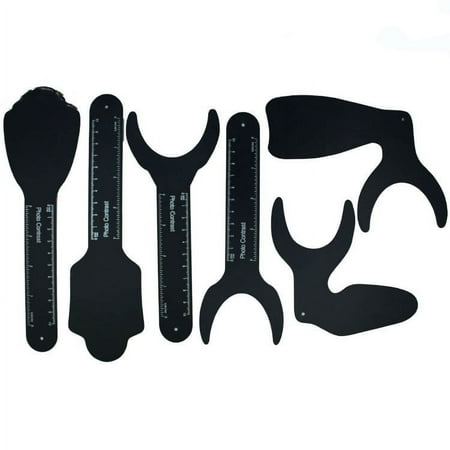 6 Pcs Dental Contraster Intraoral Photographic Black Background Board Photo Contrast Kit Palatal Photography
