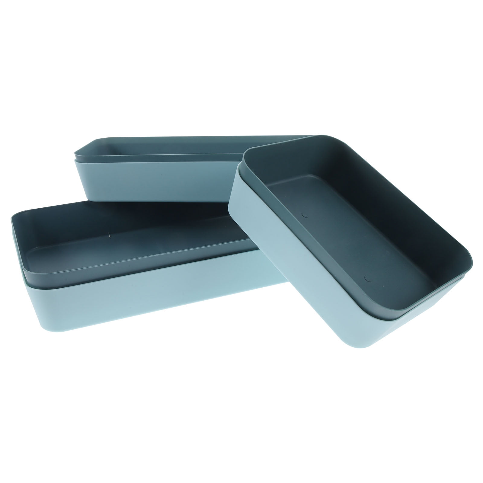 6 Pcs Desk Drawer Compartment Bin Silverware Holder Storage Box