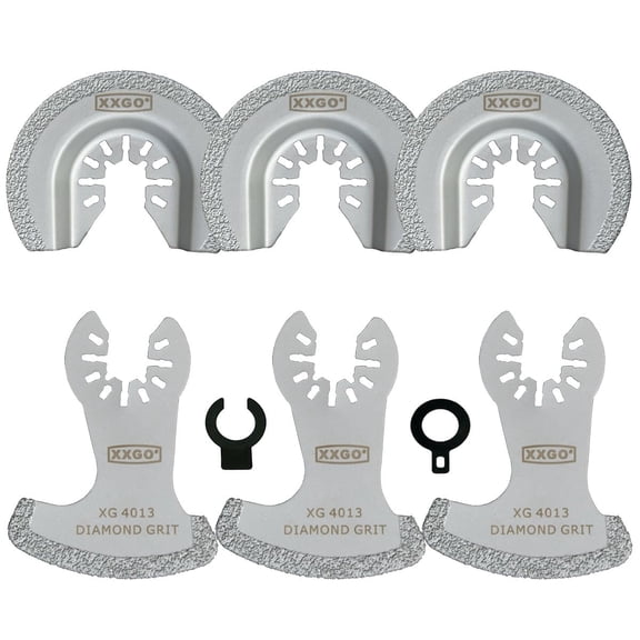 6 Pcs Diamond Multi Tool Grout Removal Blade XG6002D