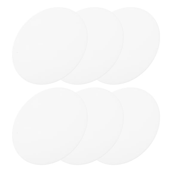 6 Pcs Diffusion Plate Lamp Shade Parts Patch Stickers LED Lampshades White