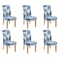 thumbnail image 1 of 6 Pcs Dining Chair Slipcover High Stretch Removable Washable Kitchen Chair Slipcovers for Home Party Hotel Wedding Ceremony, Universal Size (tropical Plant), 1 of 2