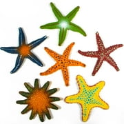 6 Pcs Diving Starfish Pool Toys - Star Fish Sea Animals Underwater Dive Throw Toy Set