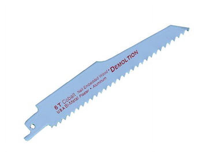 6 Pcs, Dms03-7214 12"X.050 14Tpi Reciprocating Saw Blade, Dms03-7214, Finish: Uncoated (Bright);Cutting Direction: Right Hand