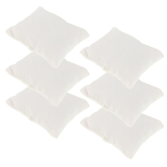 6 Pcs Doll House Pillow Bed Pillows Couch Pillows Tiny Pillow Model Miniature Pillows for Dollhouse Doll House Accessory
