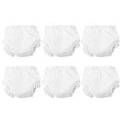 Eease 6 Mini Baby Doll Diapers Underpants White Dress up Accessories for 10" Dolls