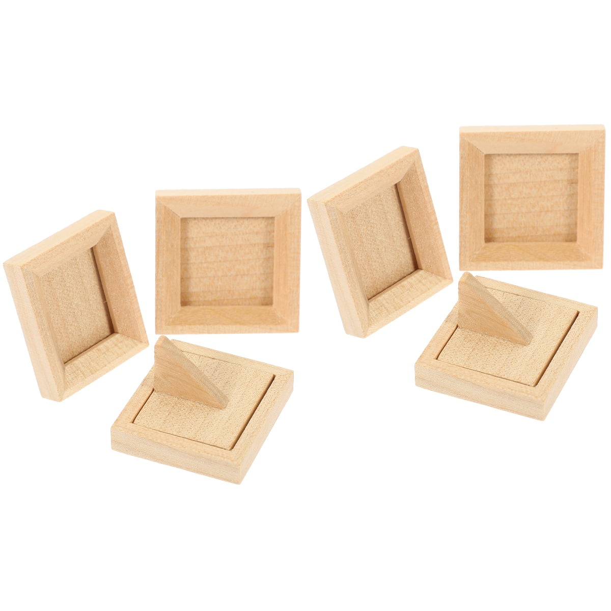 6 Pcs Dollhouse Photo Frame Decor Mini Picture Frames Bulk Miniature