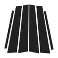 thumbnail image 1 of 6 Pcs Door Pillar Window Trim for Infiniti G35 4-Door 2003-2006 Front Rear Left Right Anti Scratch Sticker Pillar Posts Cover Black, 1 of 8