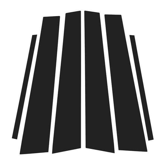 6 Pcs Door Pillar Window Trim for Lexus GS 2006-2011 Front Rear Left Right Anti Scratch Sticker Pillar Posts Cover Black