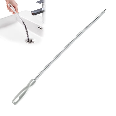 6 Pcs Drain Clog Remover Tool 60cm, Flexible Reusable Drain Snake for Shower Bathtub Sink, Hair Drain Unclogger Cleaning Tool for Bathroom Kitchen, Drain Weasel Sink Clog Remover