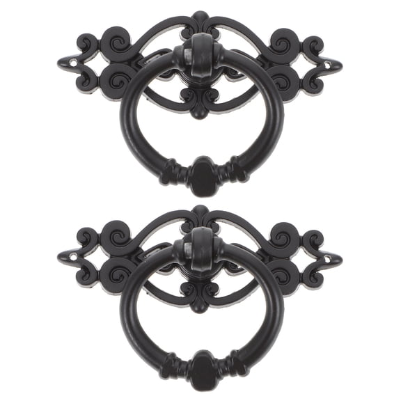 6pcs Retro Drawer Pulls Ring Alloy Cabinet and Wardrobe Door Drop Rings