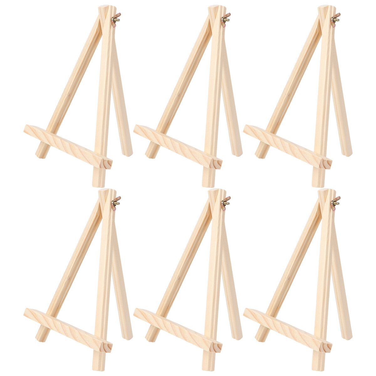 6 Pcs Easel Miniature Tabletop Wooden Photo Frame Drawing for Kids Kids