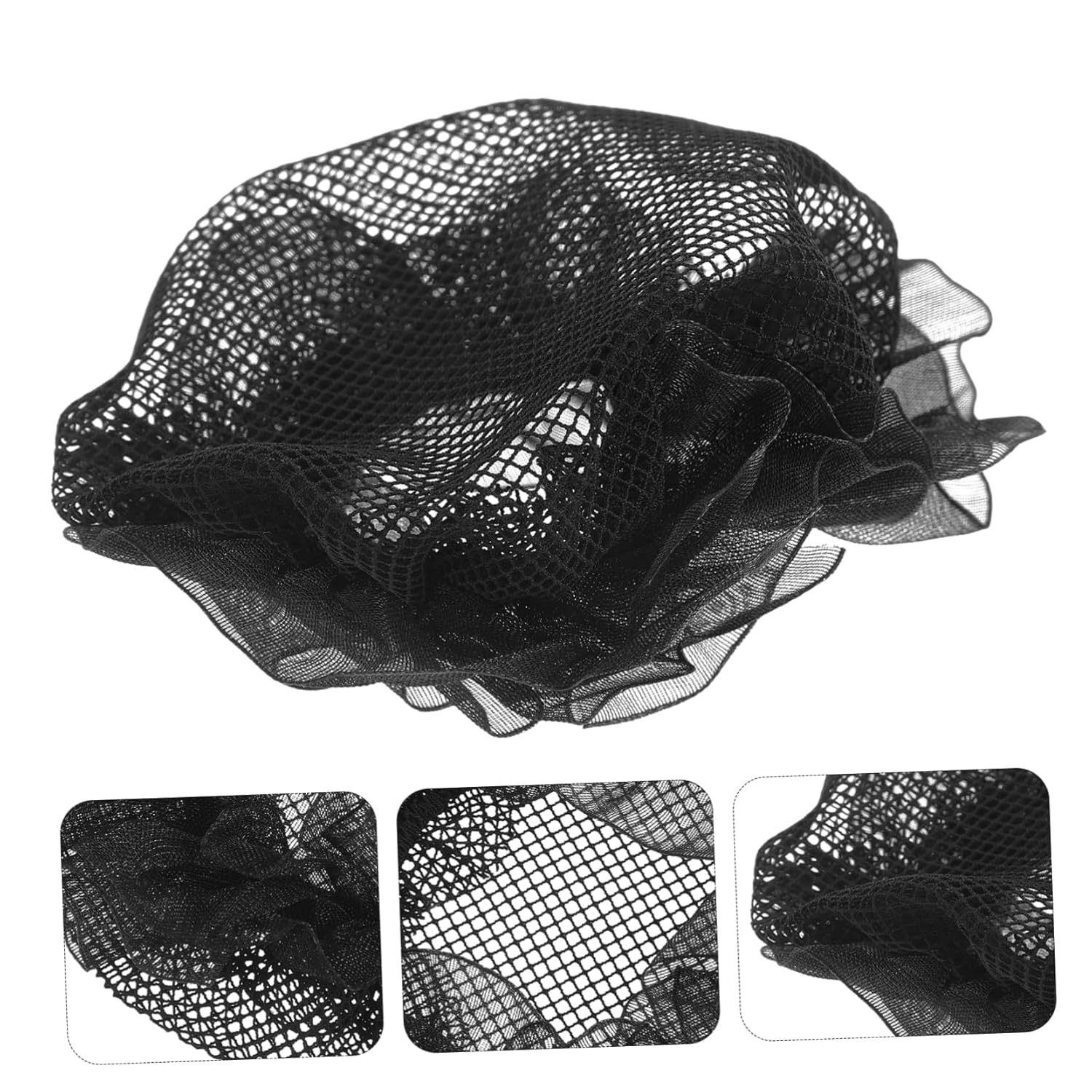 6 Pcs Elastic Mesh Miss Hair Nets For Buns Bun Hair Net For Dancer Hair Tie