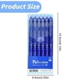 thumbnail image 1 of 6 Pcs Erasable Gel Ink Pens Retractable Pens Black Ink Smooth Writing Pens 0.5mm Fine Point Pen, 1 of 9