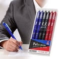 thumbnail image 1 of 6 Pcs Erasable Gel Pens Multicolor - Retractable Click Gel Pens with Eraser, 0.5mm Smooth Writing Erasable Ink Pens for Bullet Journaling, Planners & Crafts, 1 of 10