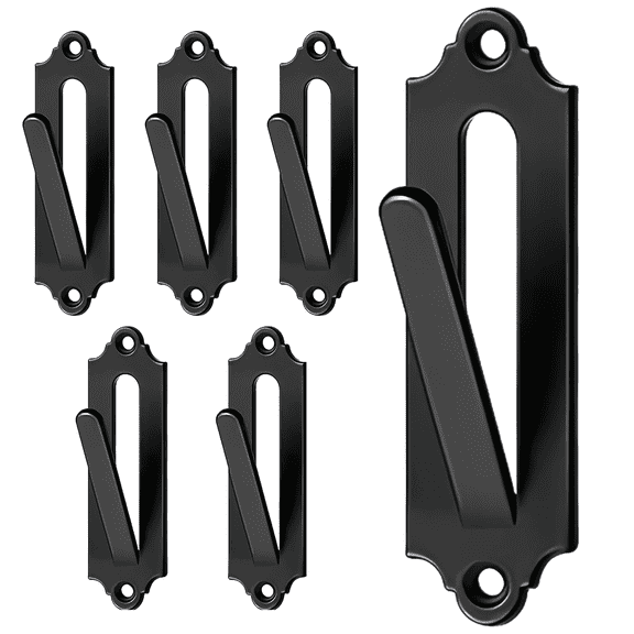 6 Pcs European Mount Skull Hanger, Metal Animal Skull Wall Mount Bracket, Deer Skull Wall Hook Easy Install Kit, Rustproof, for Home, Indoor, Outdoor Decoration