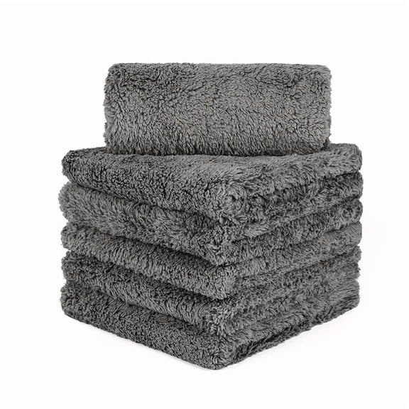 6 Pcs Extremely Thick Plush Microfiber Towel Cleaning Cloth Polishing Detailing