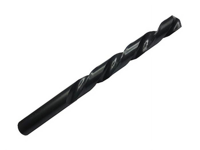 6 Pcs, "F" Hss Black Oxide Jobber Length Drill Bit, Drill America, D/Anf, Flute Length: 2-7/8"; Overall Length: 4-1/8"
