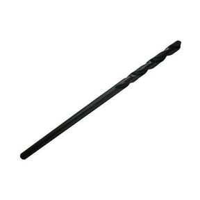 6 Pcs, "F" X 12" Hss Black Oxide Aircraft Extension Drill Bit, Qualtech, Dwda/Cx12F, Flute Length: 2-7/8"; Overall Length: 12"