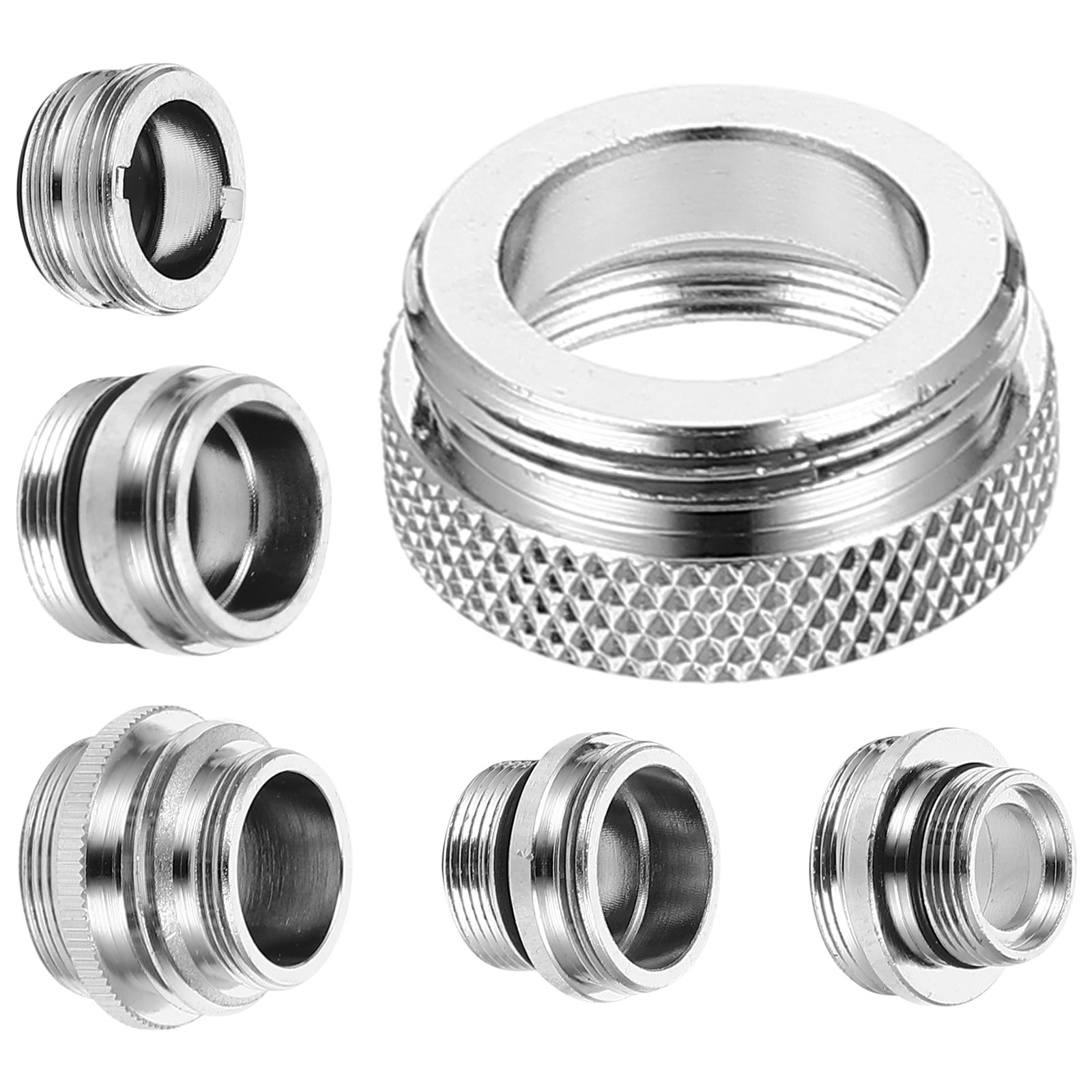 6 Pcs Faucet Adapter Accessories Sink to Hose Adapter Female Hose
