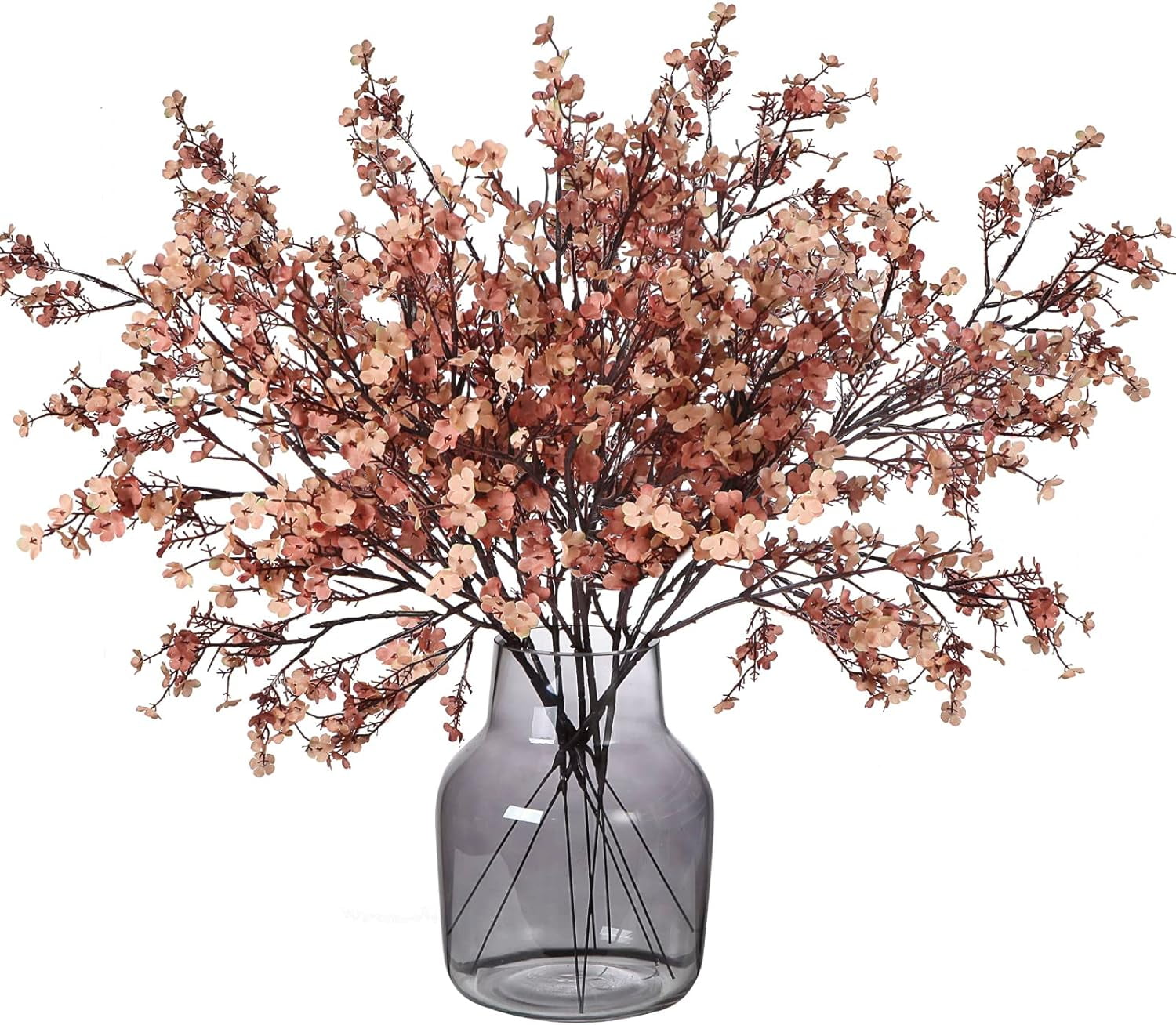 6 Pcs Faux Flower Fake Babys Breath Flower Bulk Artificial Gypsophila Bouquet Silk Floral for