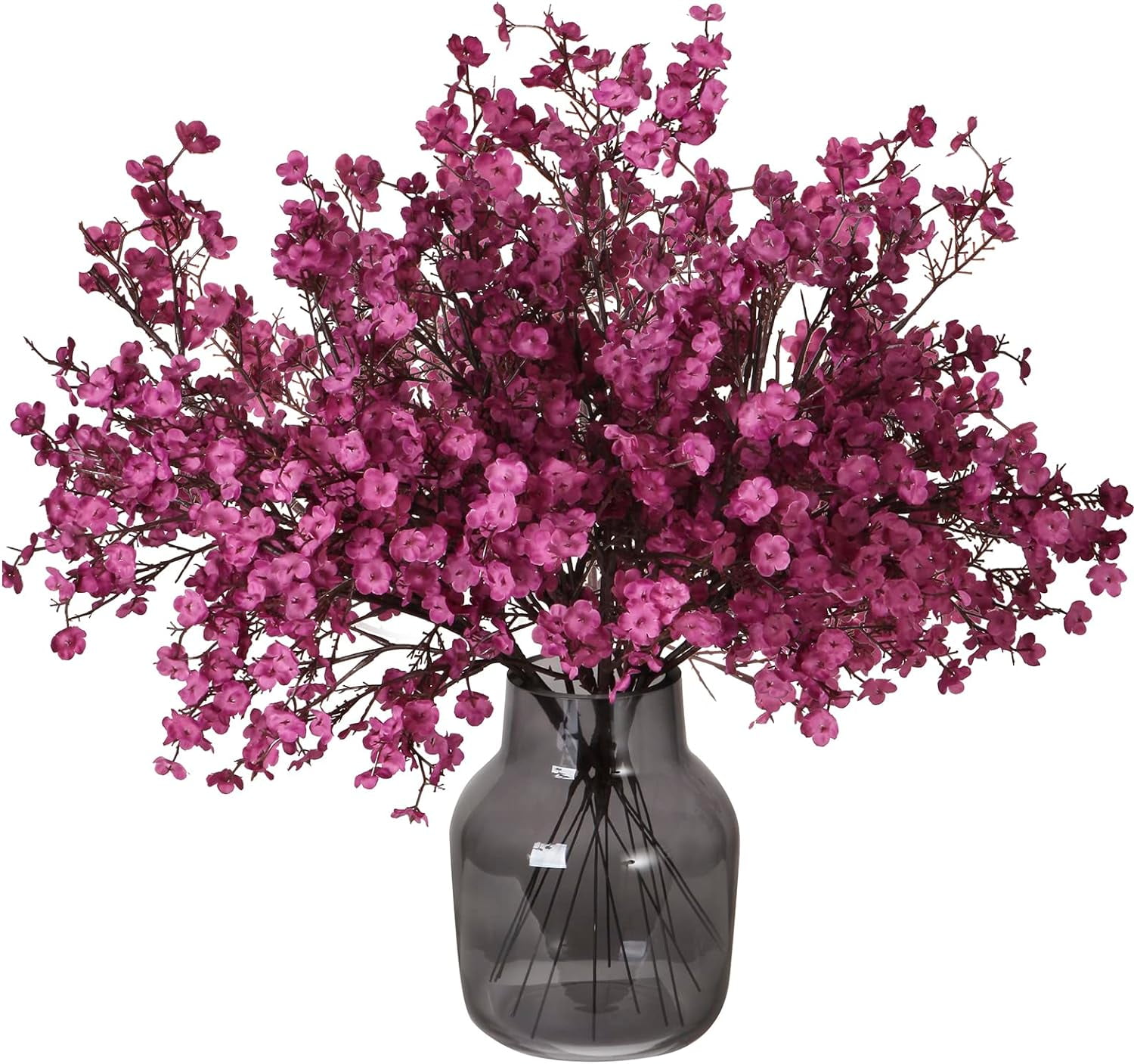 6 Pcs Faux Flower Fake Babys Breath Flower Bulk Artificial Gypsophila Bouquet Silk Floral for