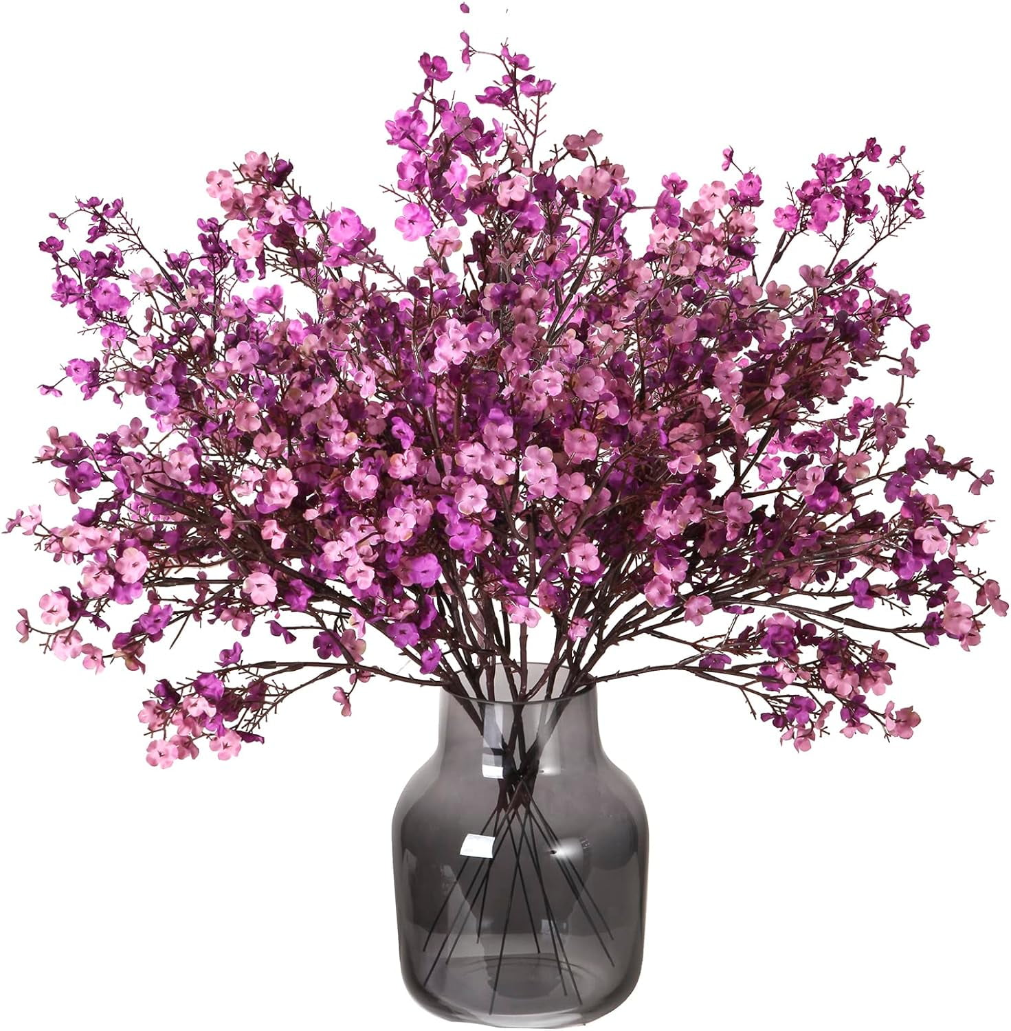 6 Pcs Faux Flower Fake Babys Breath Flower Bulk Artificial Gypsophila Bouquet Silk Floral for