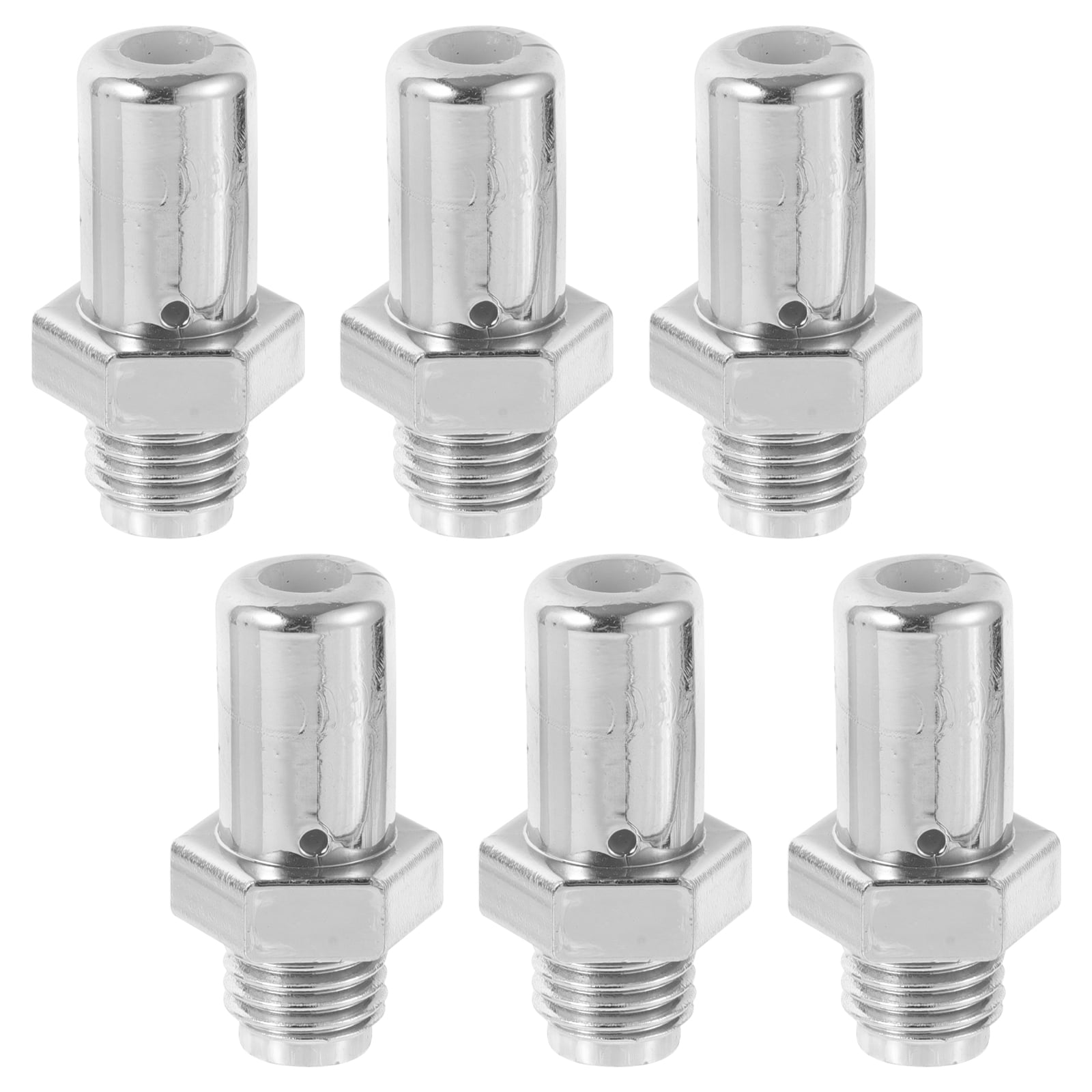 6 Pcs Fire Extinguisher Nozzle Car Nozzle Fire Equipment 3.50X2.00X2.00CM Silver